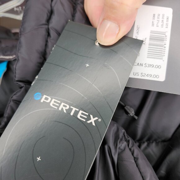 NWT!! Men's Eddie Bauer Down Pertex Quantum First Ascent Puffer Jacket BLACK - Picture 9 of 12